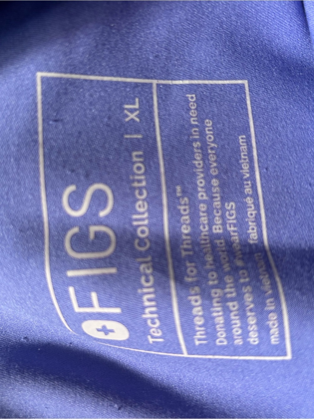 Figs Straight-Leg Drawstring Scrub Pants — Purple - Picture 3 of 3